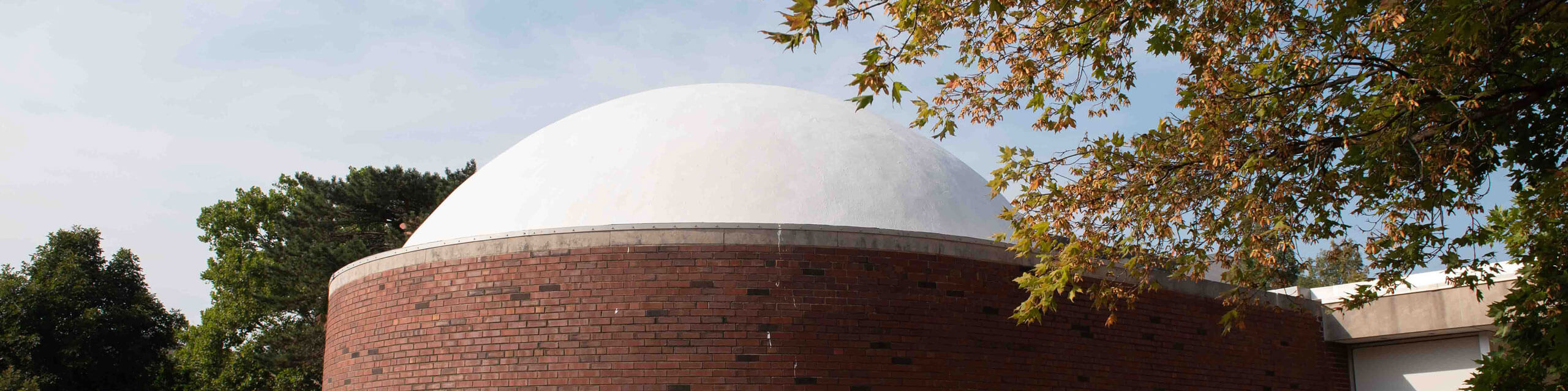 The exterior of the Planetarium.